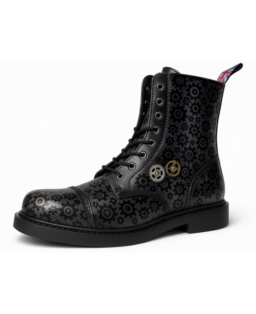Nevermind 8-Eyelet Rangers – black and grey with steampunk soul