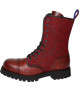 Rangers 10 eyelets red leather embroidered fabric