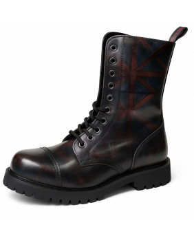 Rangers 10 eyelets black leather Union Jack