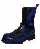 Nevermind boots in blue rub-off leather, 10 eyelets and lug sole – strength and alternative style.