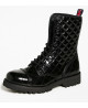 10-Loch-Rangers-Stiefel Schwarz Lack Nevermind