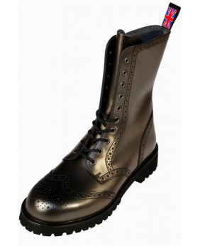 Rangers Nevermind 10 eyelets in black leather brogue style – sobriety and alternative elegance.