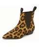Chelsea boots en fourrure bovine imprimée lynx Nevermind.