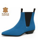 Nevermind Chelsea boots in ocean blue nubuck.