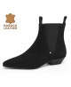 Nevermind Chelsea boots in black nubuck.