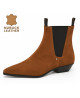 Nevermind Chelsea boots in cognac nubuck.