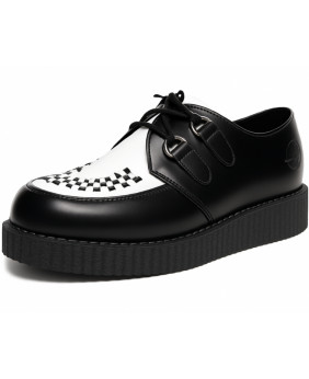 Nevermind black & white single sole creepers – bold contrast, alternative attitude, and everyday comfort.