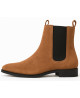 Chelsea boots in antique suede leather look – pointed toe – Nevermind