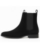 Nevermind – stivaletti Chelsea pelle suédé nera a punta academia preppy vintage retro