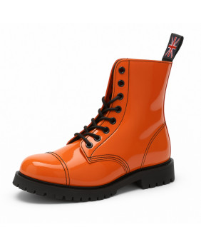 Rangers 08-eyelet orange patent leather – bold retro rebellion
