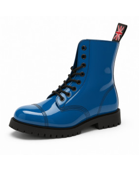 Rangers 08 ojales charol azul – espíritu new wave y elegancia gélida
