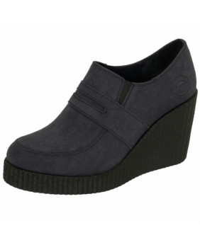 Chaussures compensées suédées Nevermind gris anthracite