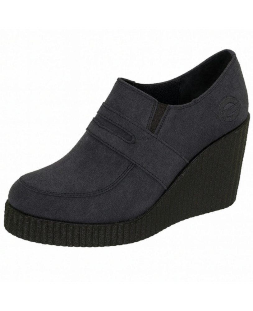 Chaussures compensées suédées Nevermind gris anthracite