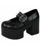 Mary Jane platform nere Nevermind, stile goth punk ’90