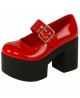 Mary Jane roja charol Nevermind, estilo glam rock 70s