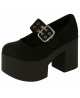 Nevermind black suede Mary Jane, 90s gothic chic style