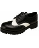 Derby Retro Swing bianco e nero – stile vintage rock.