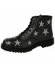 Black leather rangers with silver stars Nevermind.