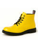 Yellow patent leather rangers, bold punk energy by Nevermind.