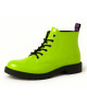 Lime green patent leather rangers, punk energy by Nevermind.