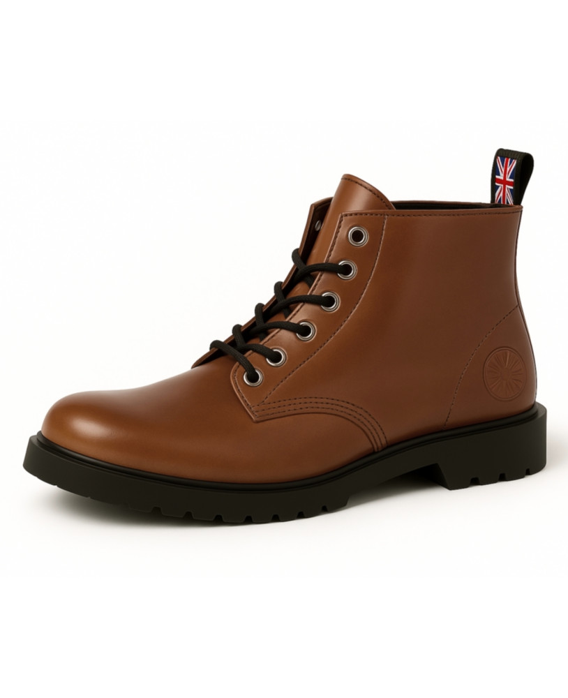 Stivali steampunk marroni in pelle Nevermind