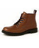 Steampunk brown boots in smooth leather by Nevermind