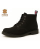 Rangers 06 eyelets black nubuck in timeless gothic style