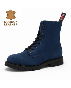 Rangers 08 œillets cuir nubuck bleu marine Nevermind, élégance rebelle et esprit steampunk
