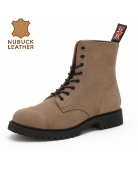 Rangers 08-eyelet beige nubuck leather Nevermind, timeless minimalism and underground charm