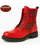 Nevermind Rangers – red leather and red tartan, gothic rock rebellion