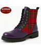 Nevermind Rangers – purple leather and red tartan, gothic punk British style