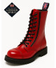 London Spirit Red Leather Boots – pure punk energy by Nevermind.