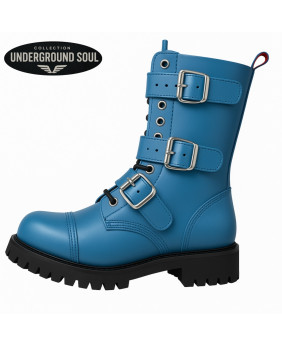 Azure Blue Triple Lock Rangers with three buckles Nevermind.
