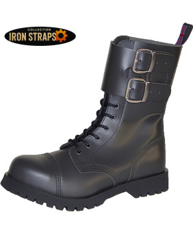 Anthrazitgrau Iron Straps Rangers mit Schnallen Nevermind.