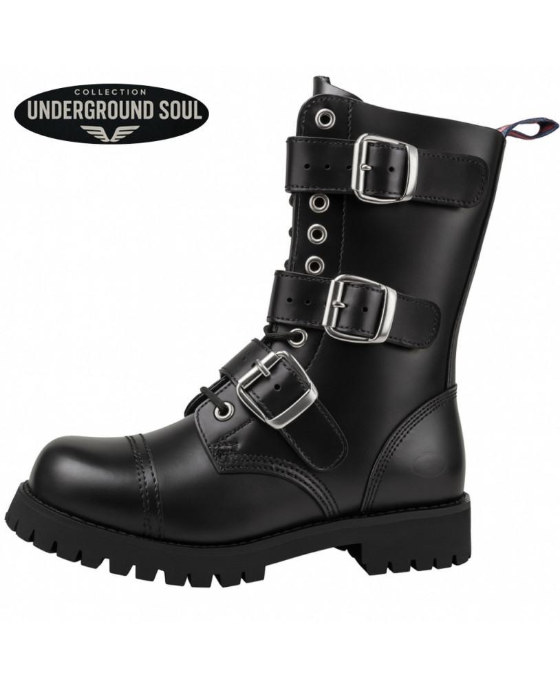 Rangers black leather with buckles Underground Soul Nevermind
