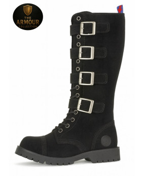 Rangers 20 œillets cuir nubuck noir – The Armour Collection – Nevermind