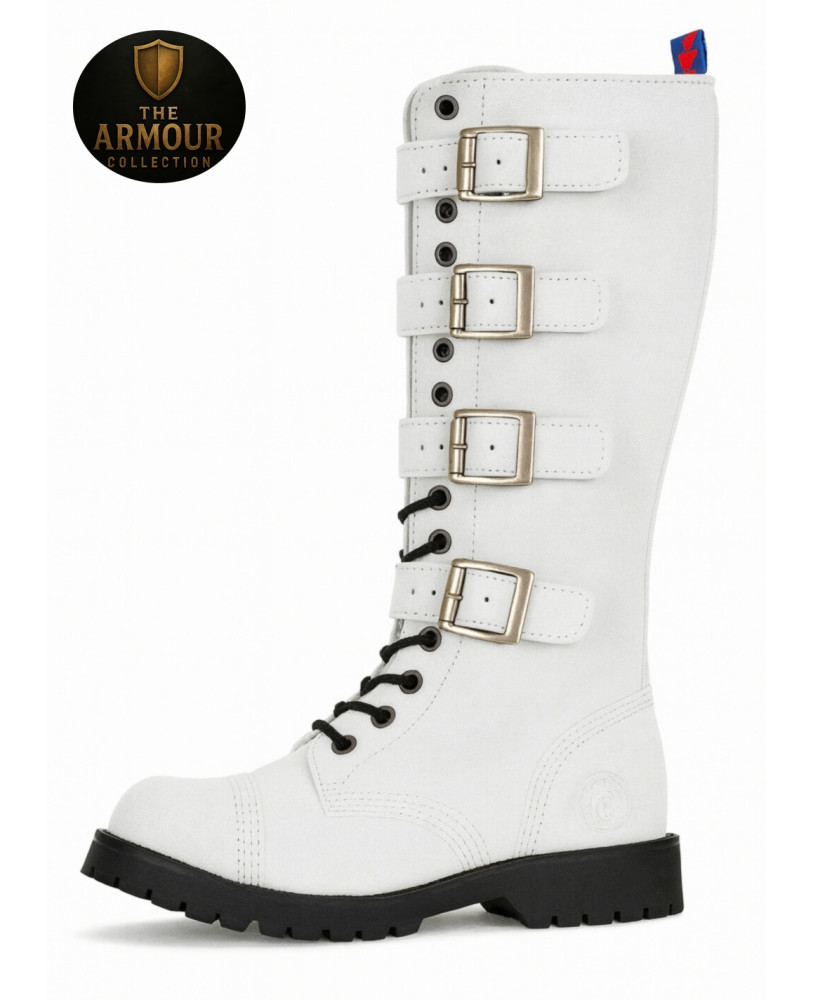 Rangers 20 ojales nobuk blanco – The Armour Collection – Nevermind