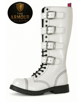 Rangers 20 ojales cuero blanco – The Armour Collection – Nevermind