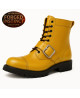 Rangers 08 eyelets mustard yellow leather buckle – Nevermind