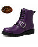 Rangers 08 eyelets purple leather buckle – Nevermind