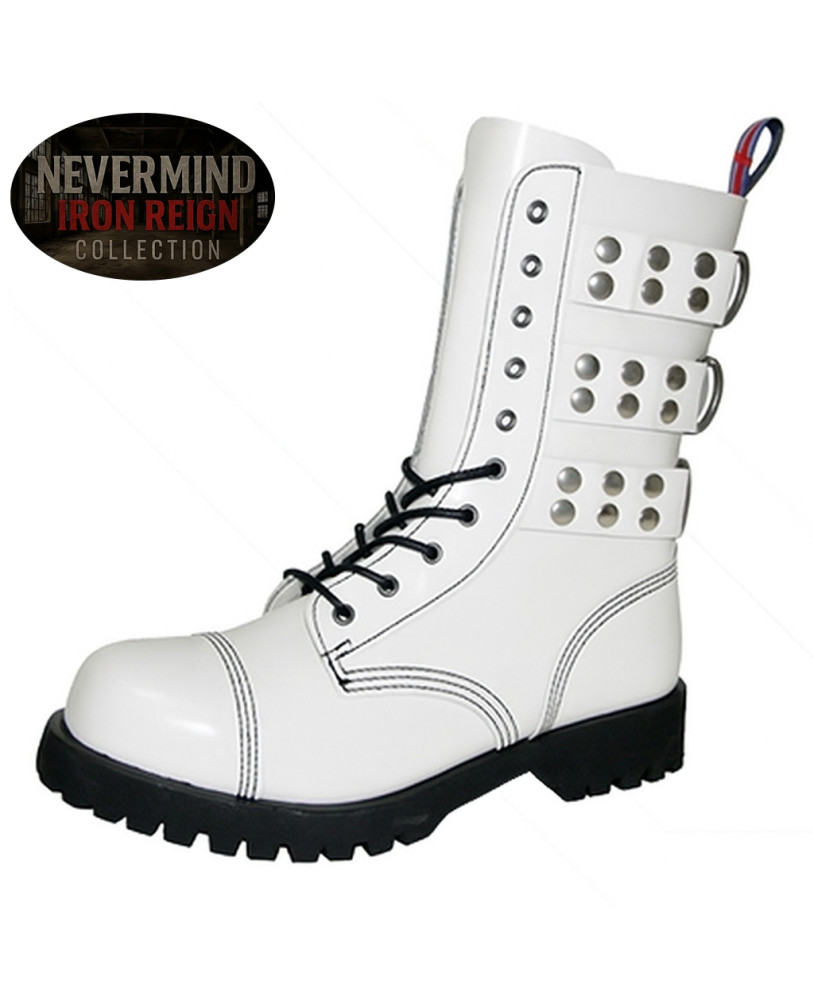 Rangers 10 occhielli pelle bianca – Iron Reign Nevermind