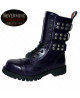 Rangers in pelle viola con punta in acciaio – Collezione Iron Reign.