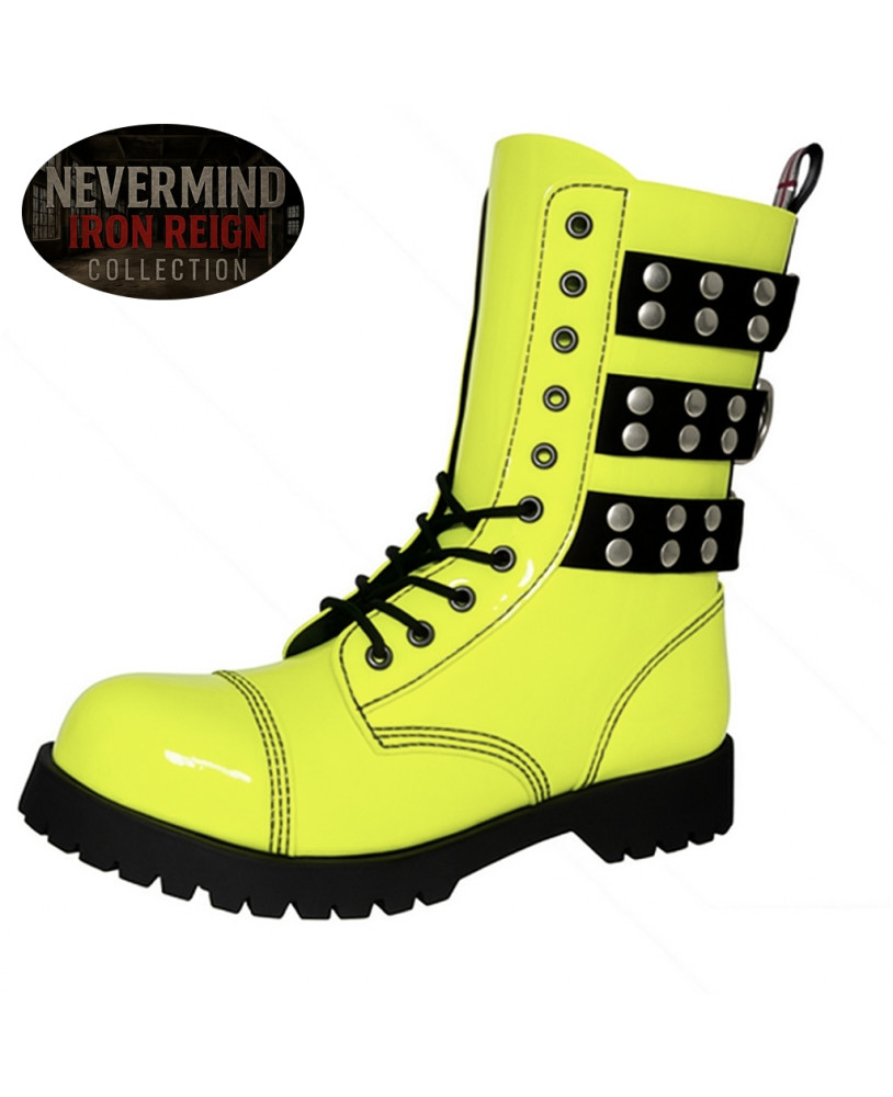 Rangers charol verde lima con puntera de acero – Iron Reign Nevermind.
