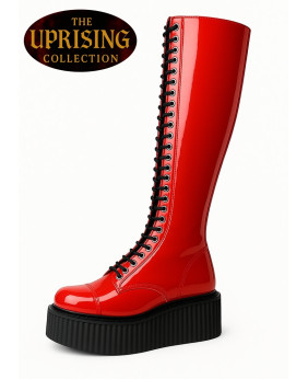 Bottes gothiques vernies rouges – The Uprising