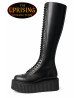 Black leather platform gothic boots – The Uprising