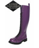 Purple leather 30-eyelet rangers – Shadow Command collection