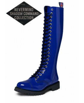 Rangers verni bleu 30 œillets – collection Shadow Command