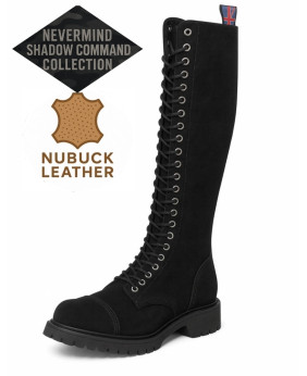 Rangers nubuck noir 30 œillets – collection Shadow Command