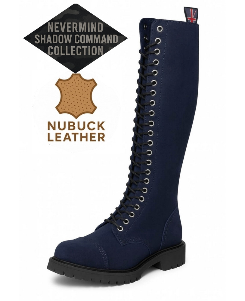 Rangers nubuck bleu marine 30 œillets – collection Shadow Command
