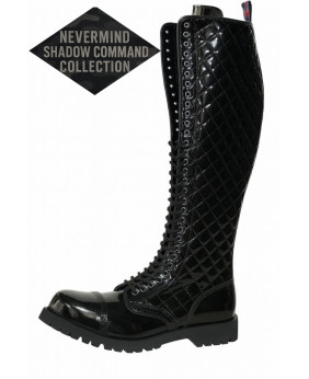 Rangers in vernice nera trapuntata 30 fori – collezione Shadow Command